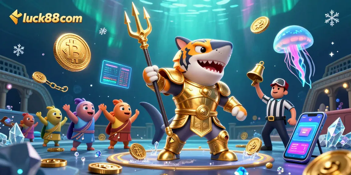Experience thrilling underwater adventures with luck88com, featuring dynamic games and vibrant cryptocurrency elements.