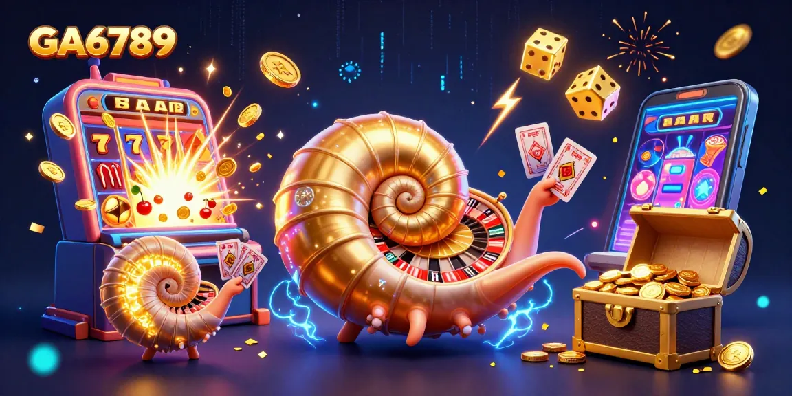 Spin the reels with GA6789 and experience thrilling jackpot action in an immersive casino scene.