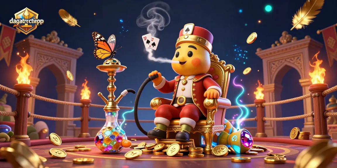 Experience dagatructiepp's vibrant gambling action with the unique caterpillar hookah-master and dynamic arena.