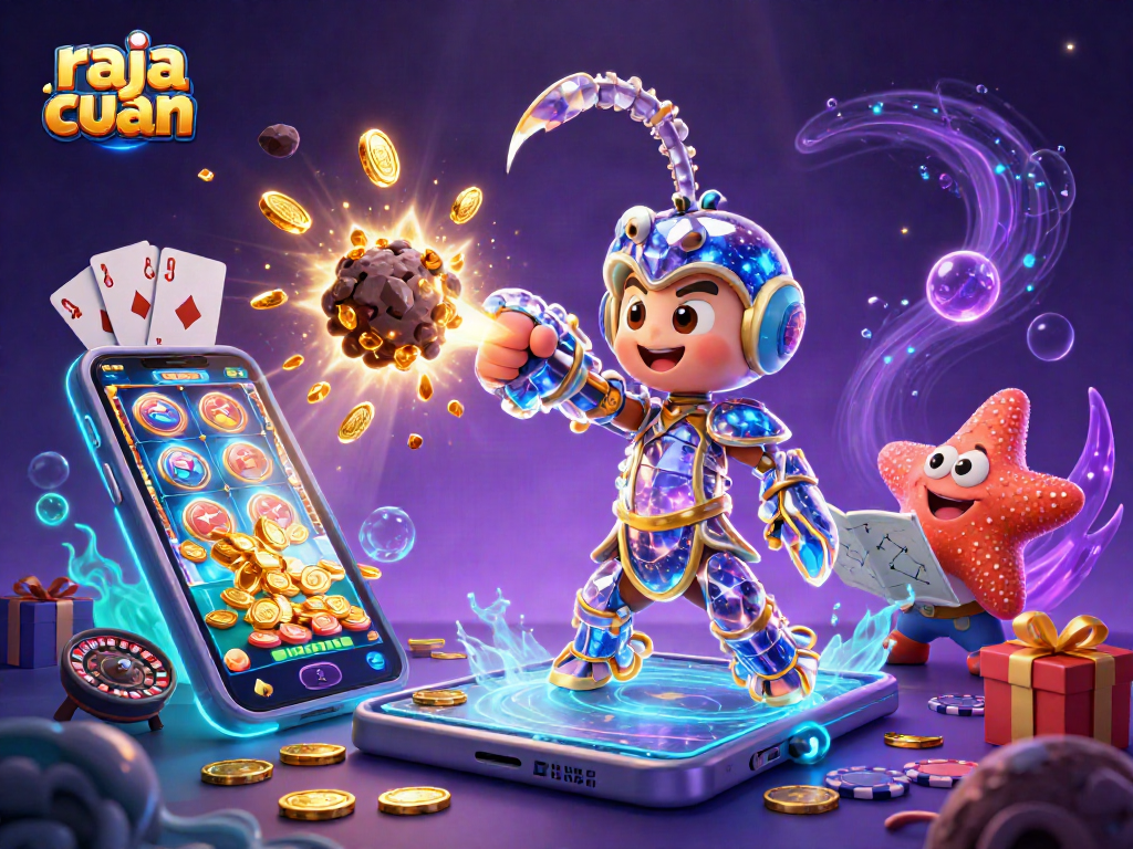 Engage with raja cuan by spinning vibrant slot reels amid a cosmic explosion of gems.
