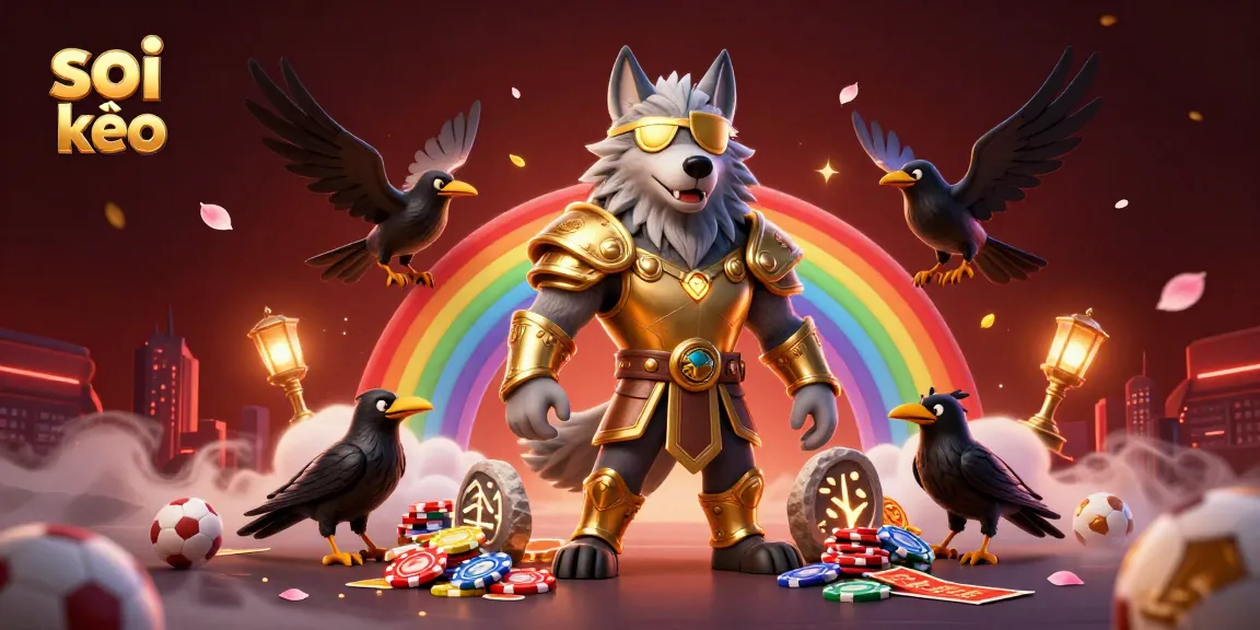 Experience thrilling soi kèo strategies with dynamic sports betting elements in this vibrant illustration.