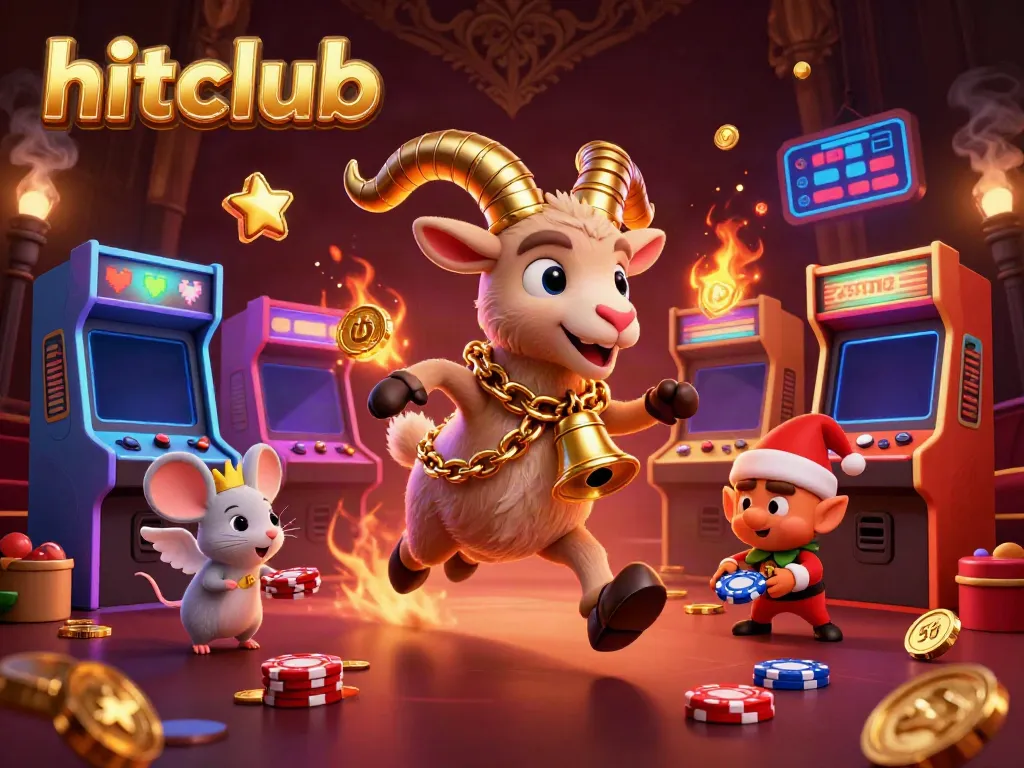 Experience exciting gameplay in hitclub's vibrant casino filled with 3D characters and dynamic gambling elements.
