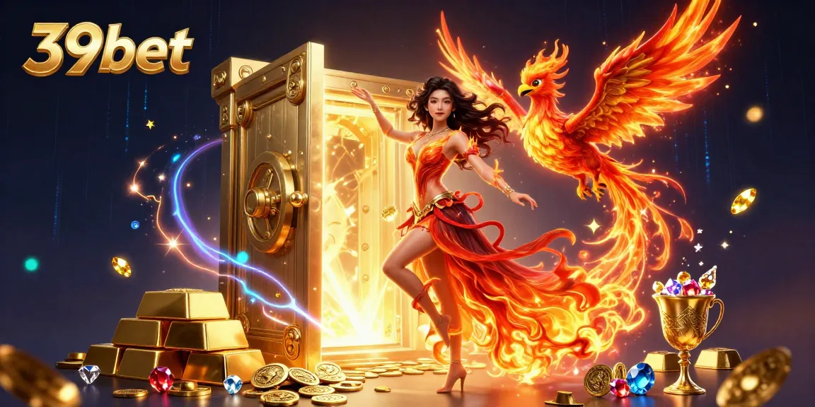 Experience the thrill of the 39bet casino with this stunning 3D illustration, showcasing vibrant characters and rich game elements.
