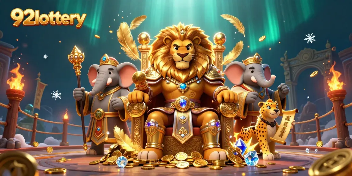 Experience the excitement of 92lottery with vibrant elements in a dynamic casino-themed illustration.