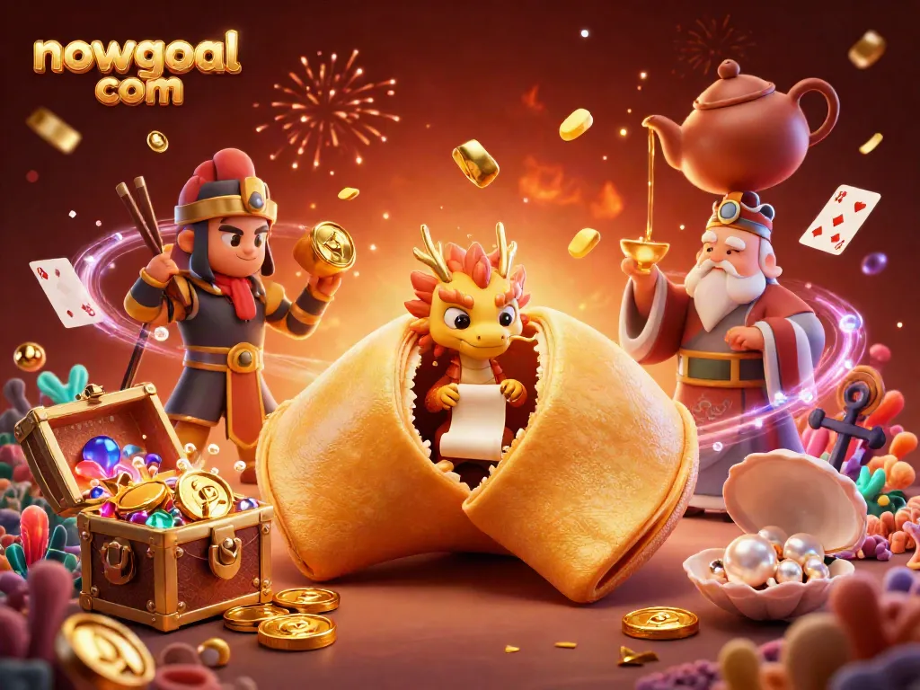 Bet big with nowgoal com live scores, featuring a cartoon dragon and gold coins in a vibrant scene.