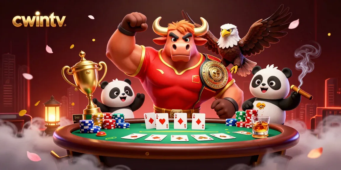 Experience epic wins at cwintv's vibrant gambling scene with victorious characters and dynamic casino elements.