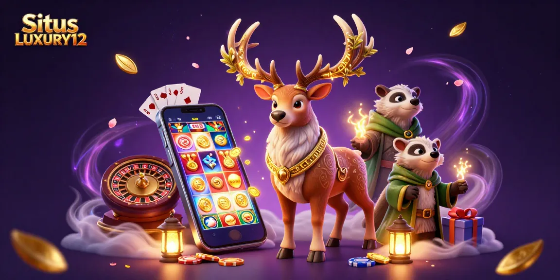 Engage with the enchanting world of Situs LUXURY12, where golden coins and slot games create exhilarating gaming experiences.