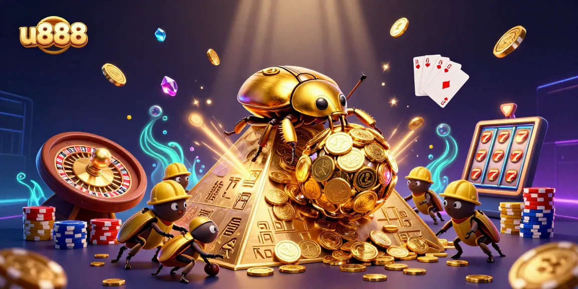 Experience thrilling gameplay at u888 with golden coins and exciting casino elements.