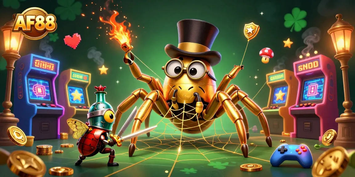 Experience the thrilling atmosphere of AF88 with vibrant characters and casino games in dynamic action.
