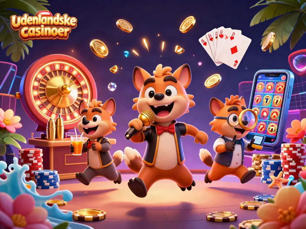 Experience the thrill of udenlandske casinoer as hyenas entertain with comedy, drinks, and security.