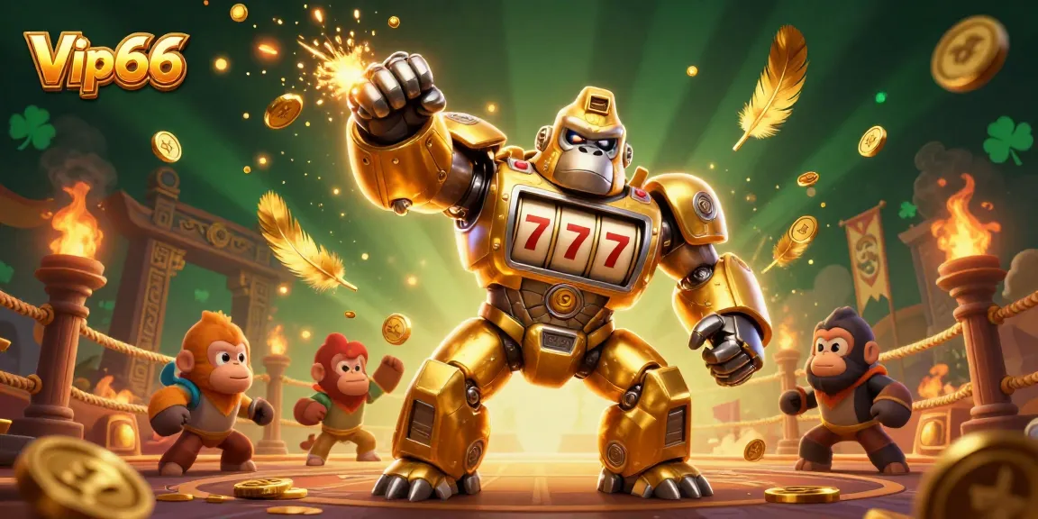 Experience thrilling gameplay with Vip66, a dynamic 3D illustration showcasing an engaging casino atmosphere.