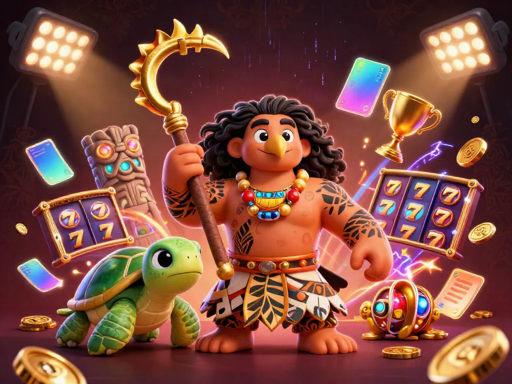 Experience safew gaming excitement with vibrant 3D casino elements and engaging characters.