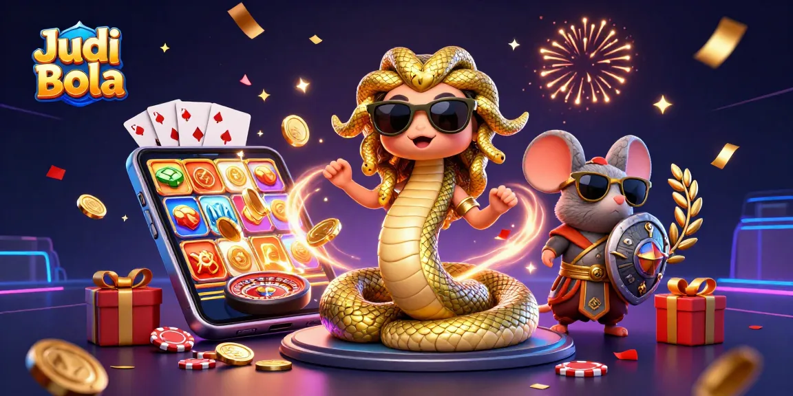 Bet on Judi Bola with exciting gameplay featuring characters and dynamic casino elements.