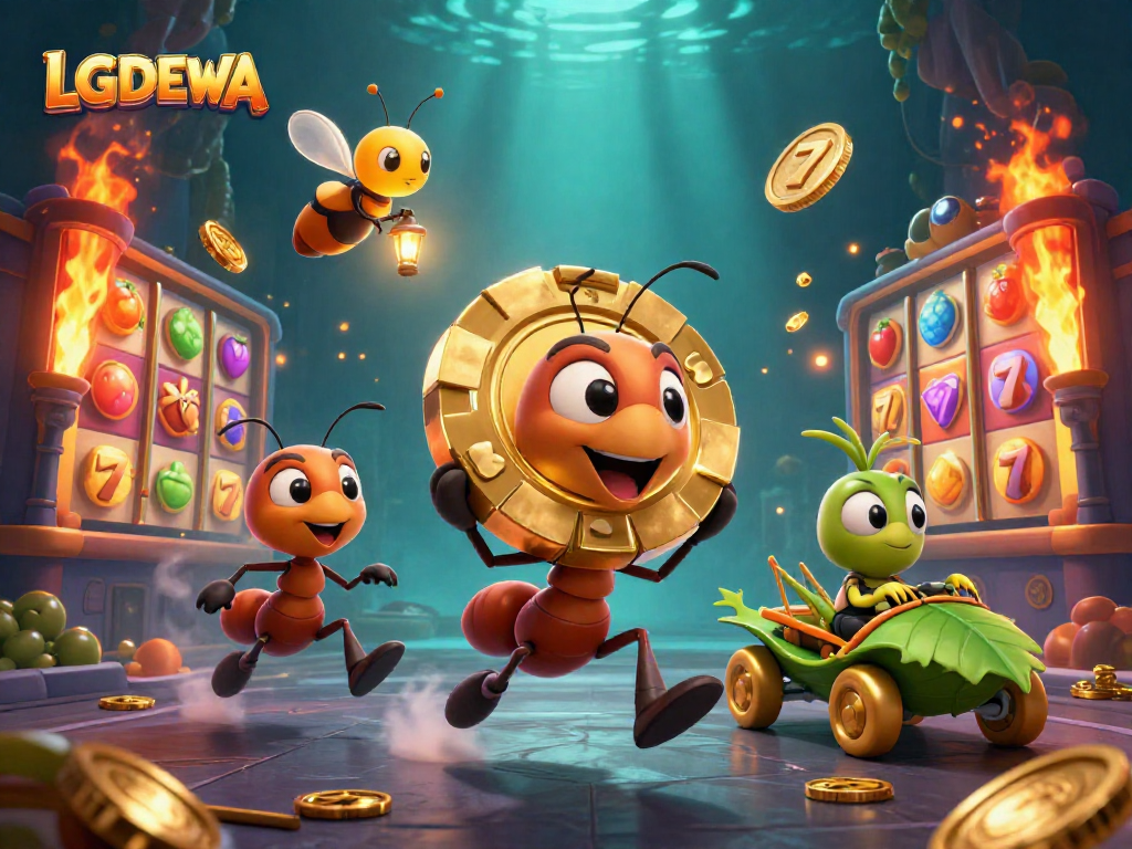 Join the LGODEWA heist with ants, a firefly lookout, and slot machines galore!