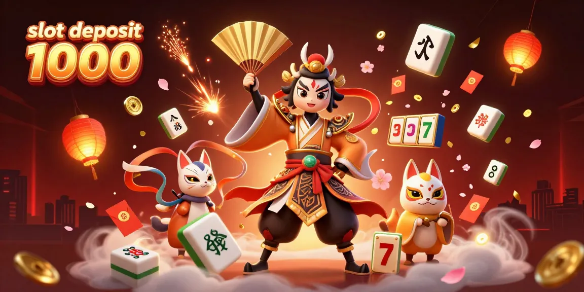 Engage with slot deposit 1000 in a vibrant 3D scene featuring dynamic elements and characters.