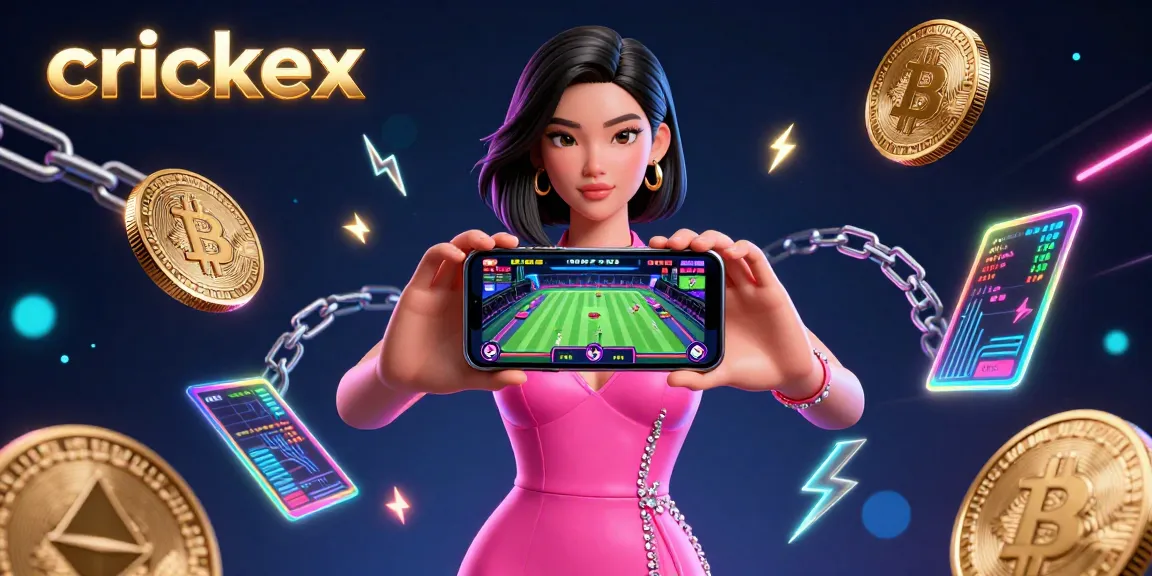 Engage with crickex and win big as a stunning gamer showcases a live dealer casino interface.