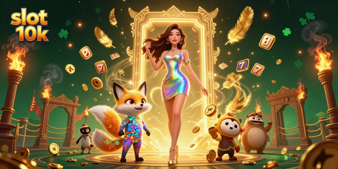 Experience the excitement of slot 10k with vibrant visuals and thrilling elements in a dynamic scene.