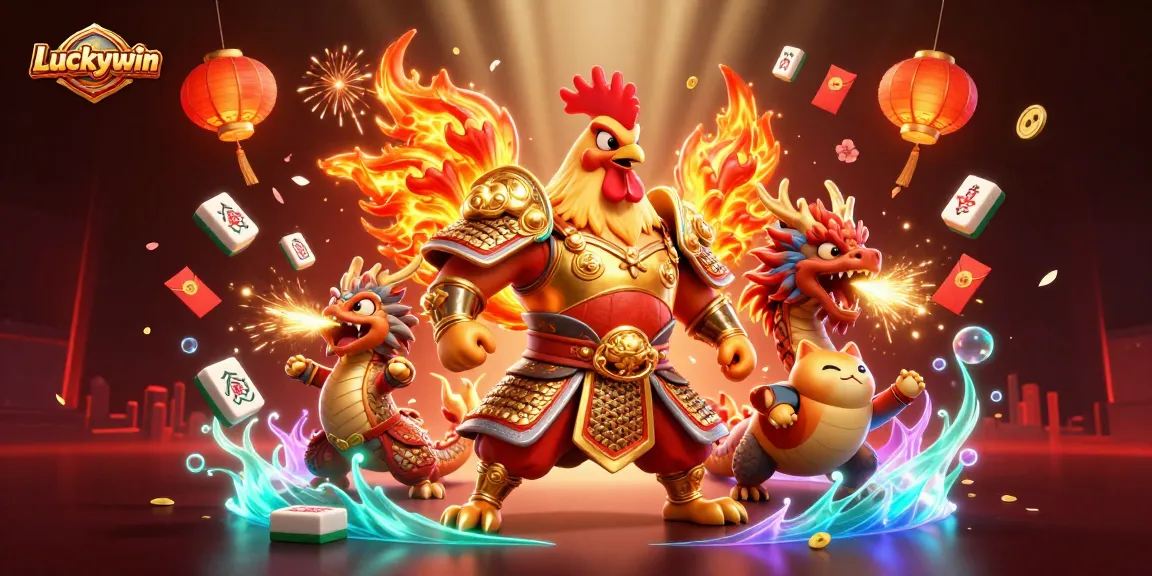 Engage in exciting gaming at Luckywin with dynamic 3D characters and festive elements.