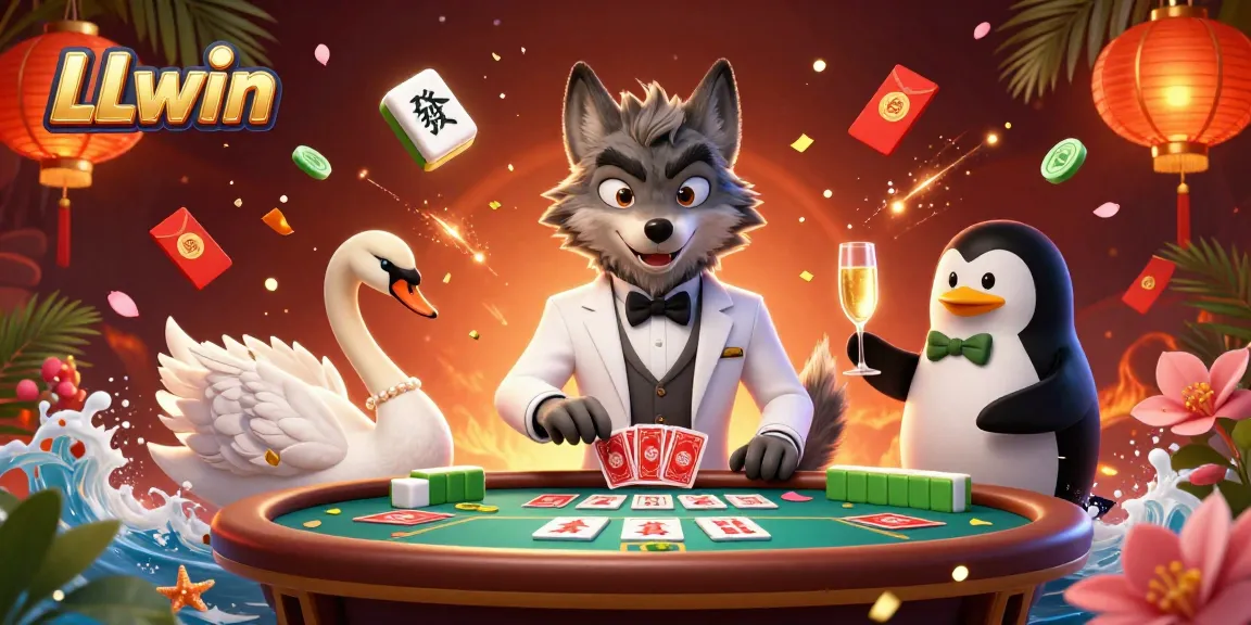 Engage with LLwin's vibrant casino scene featuring dynamic characters and rich gaming elements.