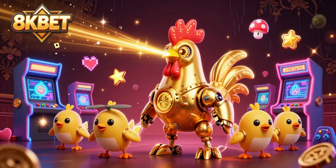 Experience thrilling gameplay at 8KBET with vibrant 3D casino elements and characters.