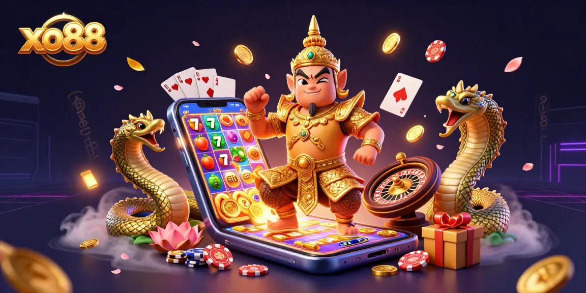 Experience winning moments at xo88 with vibrant slot games and exciting 3D casino elements.
