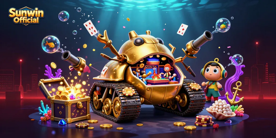 Engage with thrilling gameplay at Sunwin Official featuring a golden beetle tank casino!