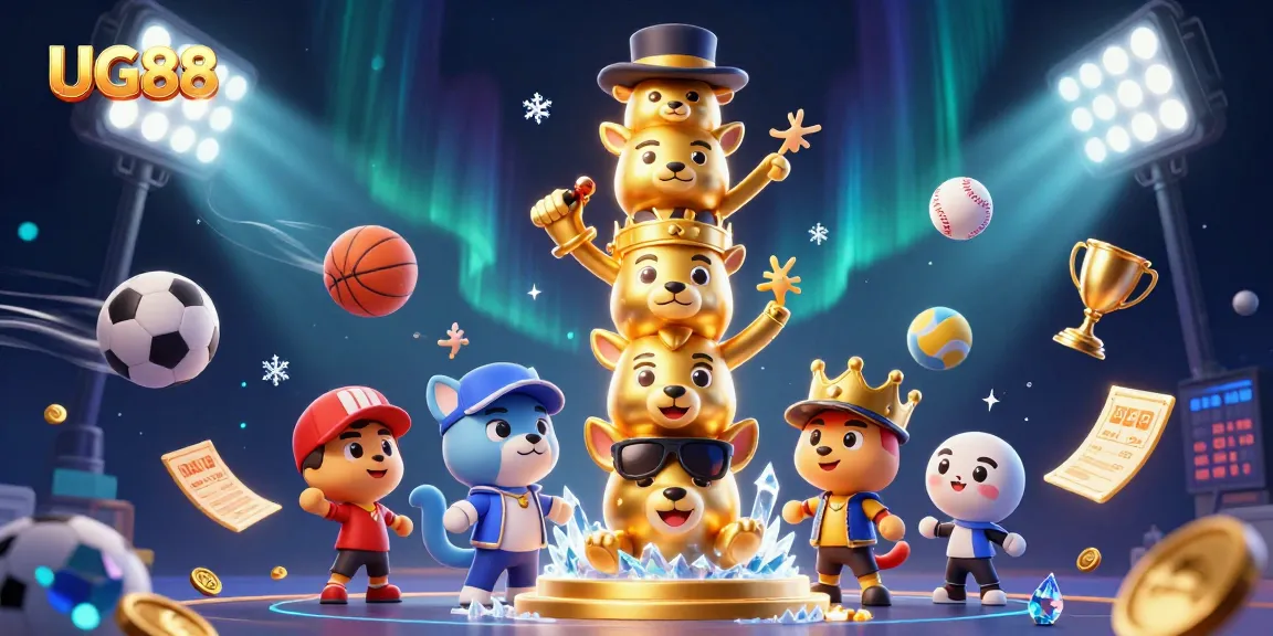 UG88 offers captivating gaming experiences through vibrant sports-themed visual elements and interactive characters.