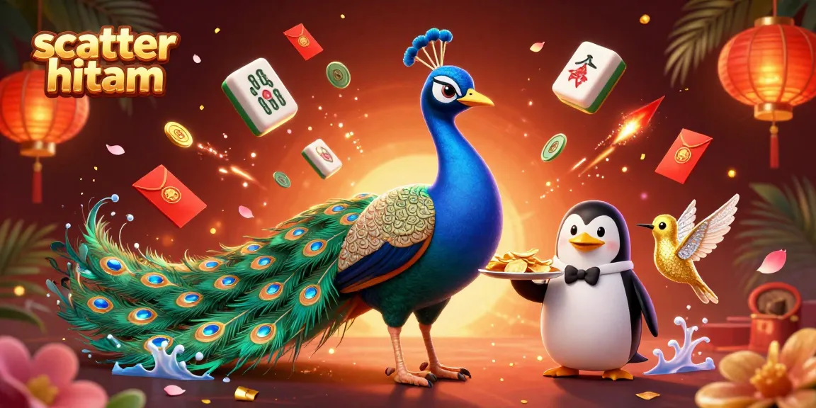 Experience winning strategies with scatter hitam in this vibrant 3D casino illustration.
