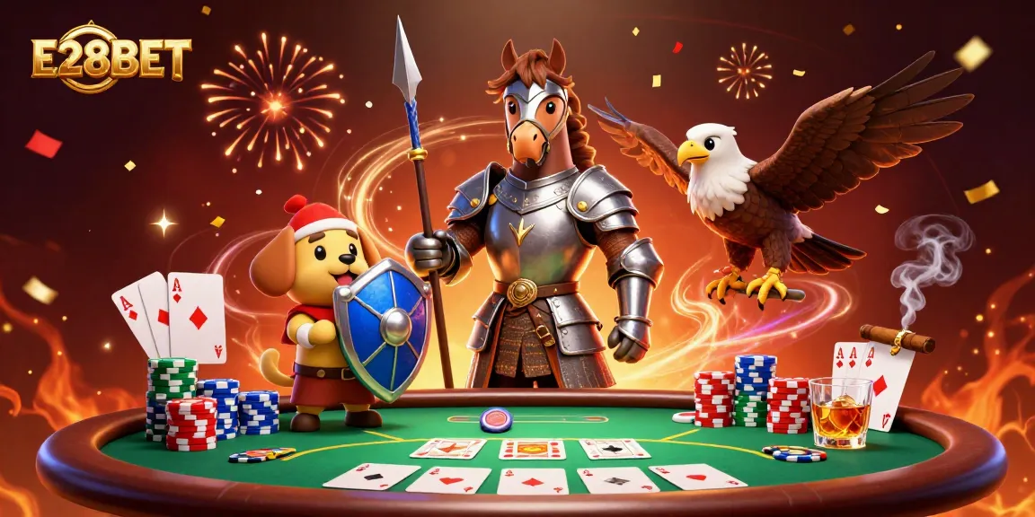 Experience the thrill of E28BET with a knightly poker adventure and engaging game elements.