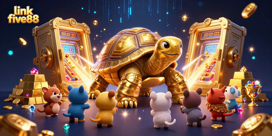 Experience thrilling gameplay with link five88 as the colossal tortoise transforms into a magical pinball machine.