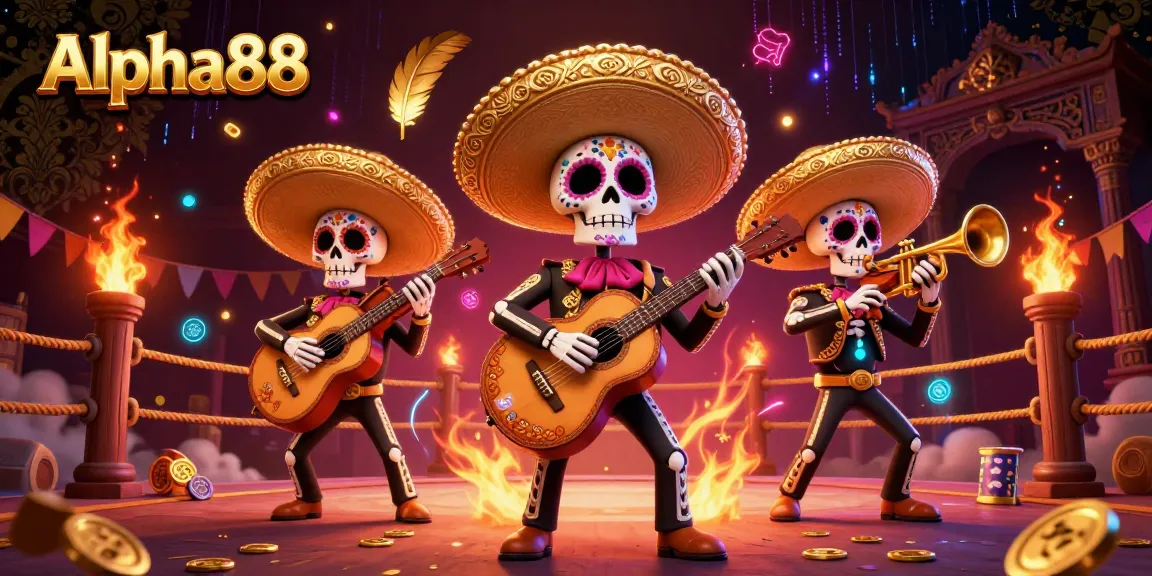 Play at Alpha88, experience the vibrant casino scene with a mariachi band, and win big!